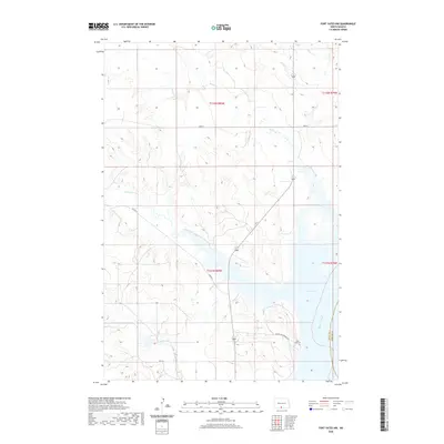 2020 Map of Fort Yates NW, 2020 Print
