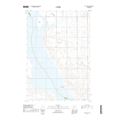 2017 Map of Fort Yates SE, 2017 Print