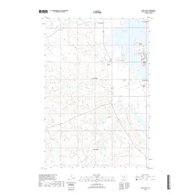 2018 Map of Fort Yates, 2018 Print