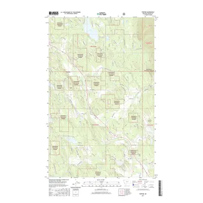 2017 Map of Fortine, 2017 Print