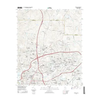 2014 Map of Fortson, 2014 Print