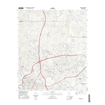 2017 Map of Fortson, 2017 Print