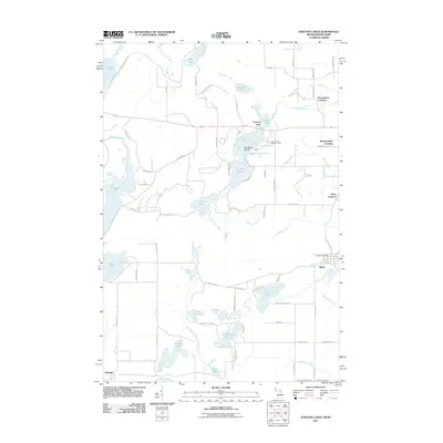 2011 Map of Fortune Lakes, 2011 Print