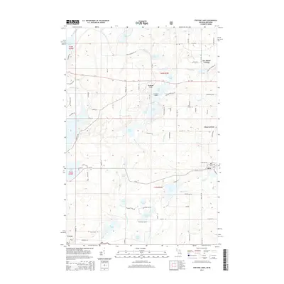 2014 Map of Fortune Lakes, 2014 Print
