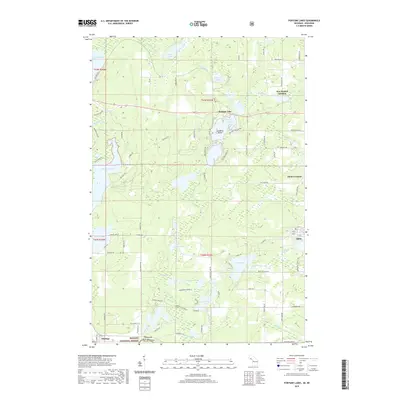 2019 Map of Fortune Lakes, 2019 Print