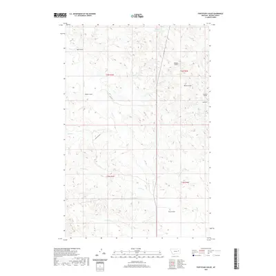 2020 Map of Fortyfour Coulee, 2020 Print