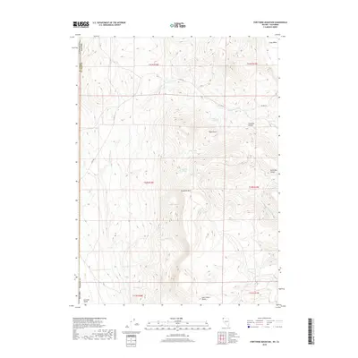 2018 Map of Fortynine Mountain, 2018 Print