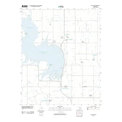 2010 Map of Foss Dam, 2010 Print