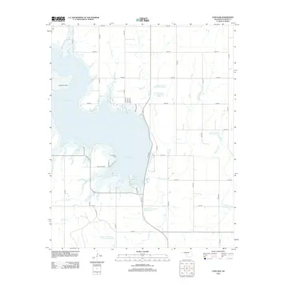 2012 Map of Foss Dam, 2012 Print