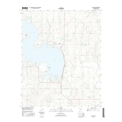 2016 Map of Foss Dam, 2016 Print