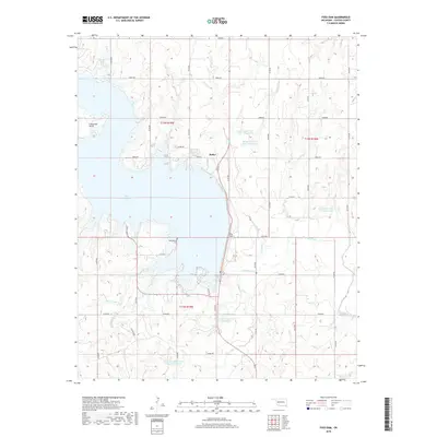 2018 Map of Foss Dam, 2018 Print