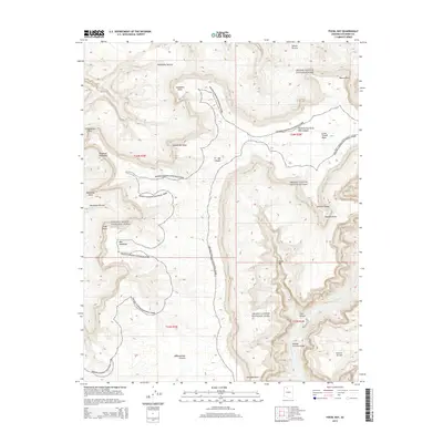 2014 Map of Fossil Bay, 2014 Print