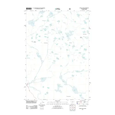 2011 Map of Fossil Lake, 2011 Print