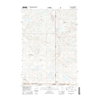 2014 Map of Fossil Lake, 2014 Print