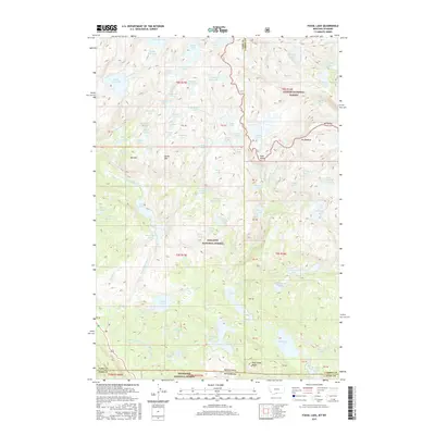 2017 Map of Fossil Lake, 2017 Print