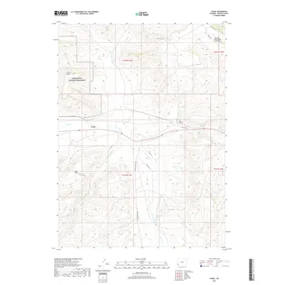 2017 Map of Fossil, 2017 Print
