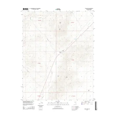 2014 Map of Fossil Peak, 2014 Print