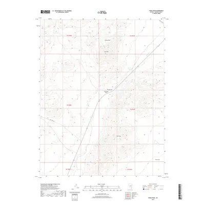 2018 Map of Fossil Peak, 2018 Print