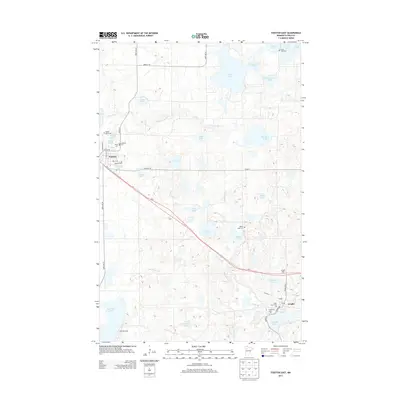2013 Map of Fosston East, 2013 Print