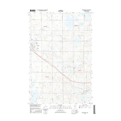 2016 Map of Fosston East, 2016 Print