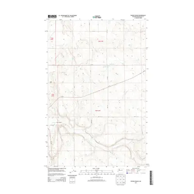2014 Map of Foster Coulee, 2014 Print