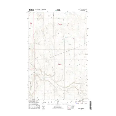 2017 Map of Foster Coulee, 2017 Print