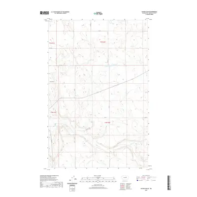 2020 Map of Foster Coulee, 2020 Print