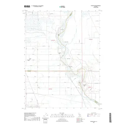 2018 Map of Foster Island, 2018 Print