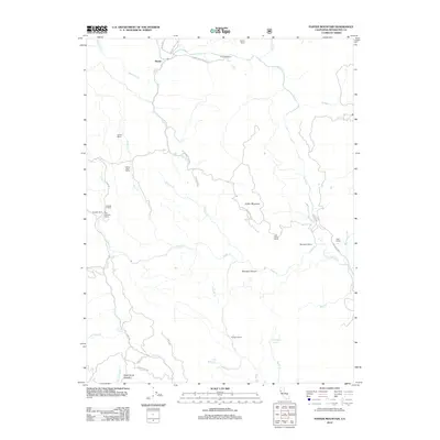 2012 Map of Foster Mountain, 2012 Print