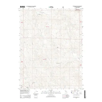 2015 Map of Foster Mountain, 2015 Print
