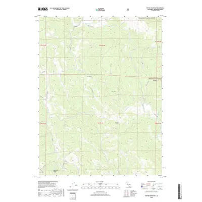 2018 Map of Foster Mountain, 2018 Print