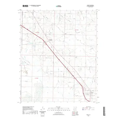 2020 Map of Fouke, 2020 Print
