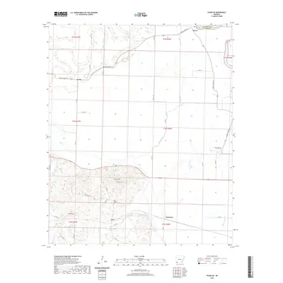 2020 Map of Fouke NE, 2020 Print