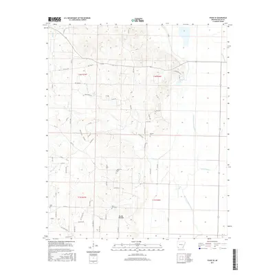 2017 Map of Fouke SE, 2017 Print