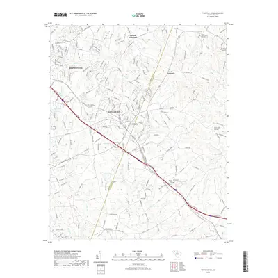 2020 Map of Fountain Inn, 2020 Print