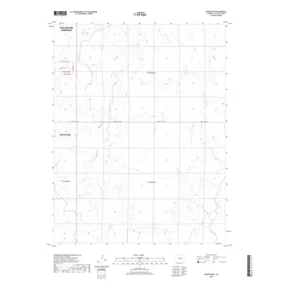 2019 Map of Fountain NE, 2019 Print