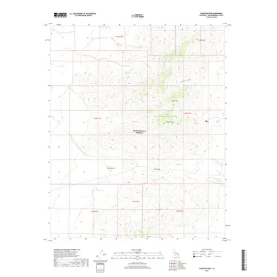 2018 Map of Fountain Peak, 2018 Print