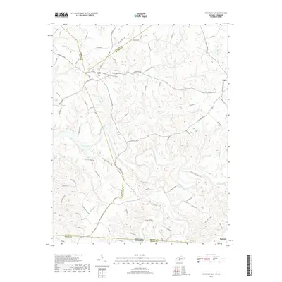 2019 Map of Fountain Run, 2019 Print