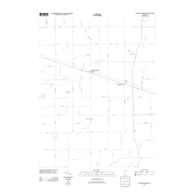 2013 Map of Fountaintown, 2013 Print