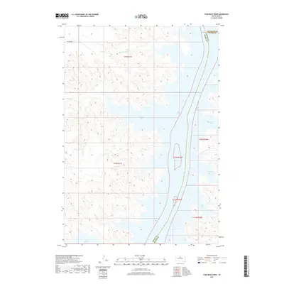 2017 Map of Four Bear Creek, 2017 Print