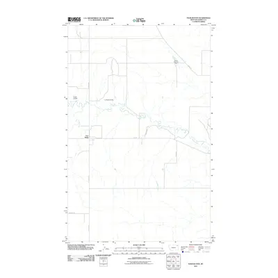 2011 Map of Four Buttes, 2011 Print