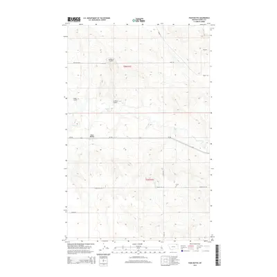 2014 Map of Four Buttes, 2014 Print