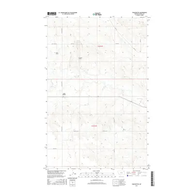 2017 Map of Four Buttes, 2017 Print