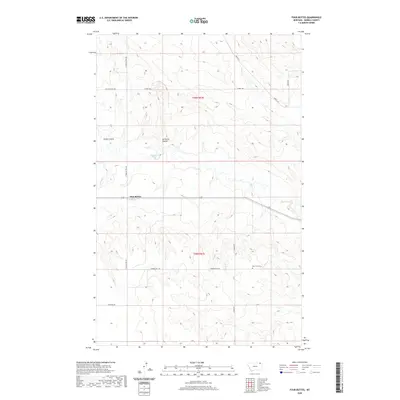 2020 Map of Four Buttes, 2020 Print