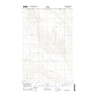 2014 Map of Four Buttes NE, 2014 Print