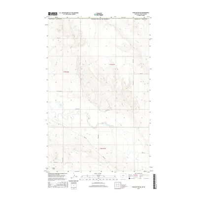 2017 Map of Four Buttes NE, 2017 Print