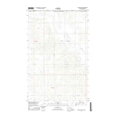 2017 Map of Four Buttes NW, 2017 Print