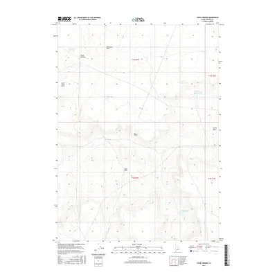 2017 Map of Four Corners, 2017 Print