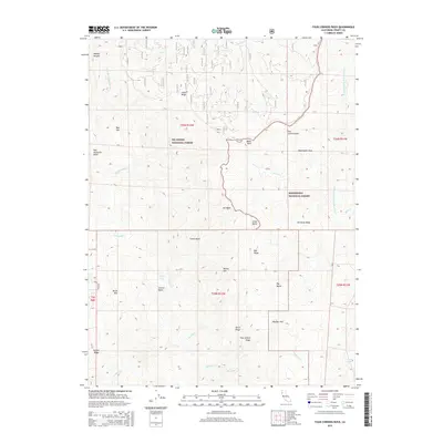 2015 Map of Four Corners Rock, 2015 Print