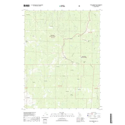 2018 Map of Four Corners Rock, 2018 Print